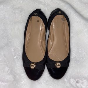Michael Kors black ballet flats